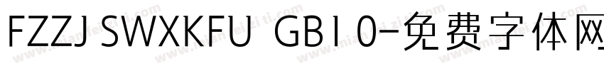 FZZJ SWXKFU  GB1 0字体转换